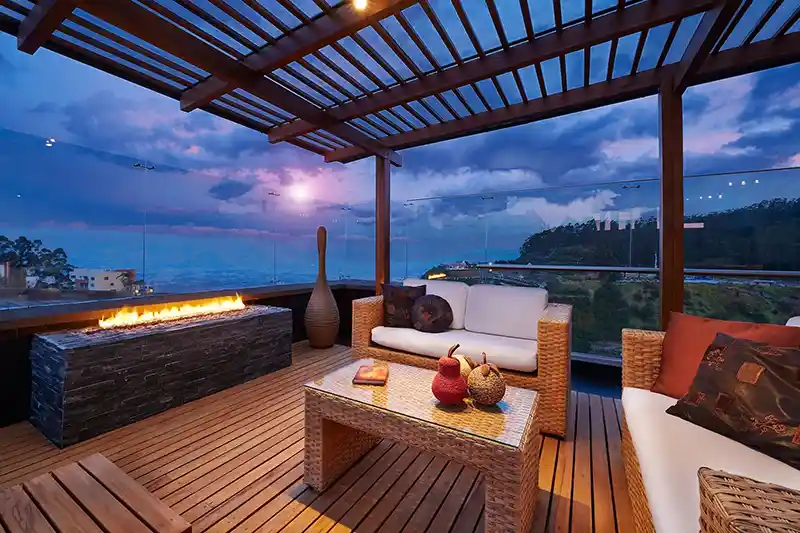 Deck with a spectacular view in Sonoma County